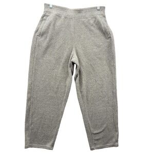 Patagonia Shearling Fleece Crops Pants Womens Medium Beige High Pile Sherpa